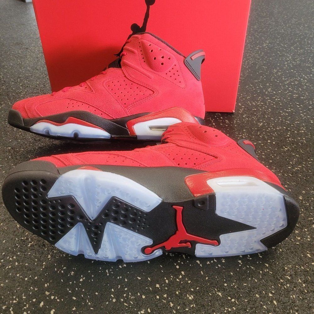 Nike Air Jordan 6 Retro Shoes Toro Bravo Red Black CT8529-600 Men's 13 - Picture 8 of 9